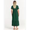 imageANRABESS Womens 2025 Summer Casual Maxi Dress A line Tiered Flowy Short Sleeve Crewneck T Shirt Beach Travel Long DressesDeep Green