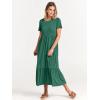 imageANRABESS Womens 2025 Summer Casual Maxi Dress A line Tiered Flowy Short Sleeve Crewneck T Shirt Beach Travel Long DressesGreen