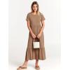 imageANRABESS Womens 2025 Summer Casual Maxi Dress A line Tiered Flowy Short Sleeve Crewneck T Shirt Beach Travel Long DressesKhaki