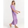 imageANRABESS Womens 2025 Summer Casual Maxi Dress A line Tiered Flowy Short Sleeve Crewneck T Shirt Beach Travel Long DressesLilac