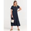imageANRABESS Womens 2025 Summer Casual Maxi Dress A line Tiered Flowy Short Sleeve Crewneck T Shirt Beach Travel Long DressesNavy Blue