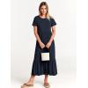 imageANRABESS Womens 2025 Summer Casual Maxi Dress A line Tiered Flowy Short Sleeve Crewneck T Shirt Beach Travel Long DressesNavy Blue