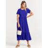 imageANRABESS Womens 2025 Summer Casual Maxi Dress A line Tiered Flowy Short Sleeve Crewneck T Shirt Beach Travel Long DressesRoyal Blue