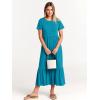 imageANRABESS Womens 2025 Summer Casual Maxi Dress A line Tiered Flowy Short Sleeve Crewneck T Shirt Beach Travel Long DressesSky Blue