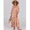 imageANRABESS Womens Boho Maxi Dresses 2025 Summer V Neck Puff Sleeve Floral Flowy Swing Fall Casual Long DressRed Floral Yellow