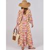 imageANRABESS Womens Boho Maxi Dresses 2025 Summer V Neck Puff Sleeve Floral Flowy Swing Fall Casual Long DressRed Floral Yellow