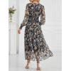imageANRABESS Womens Floral Long Sleeve Maxi Dress V Neck Chiffon Flowy Boho ALine 2025 Fall Wedding Guest Party Wrap DressesFloral Black