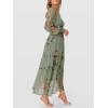 imageANRABESS Womens Floral Long Sleeve Maxi Dress V Neck Chiffon Flowy Boho ALine 2025 Fall Wedding Guest Party Wrap DressesFloral Green