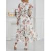 imageANRABESS Womens Floral Long Sleeve Maxi Dress V Neck Chiffon Flowy Boho ALine 2025 Fall Wedding Guest Party Wrap DressesFloral White
