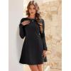 imageANRABESS Womens Long Sleeve ALine Mini Dress 2025 Fall Boat Neck Semi Formal Fit and Flare Casual Business Short DressesBlack
