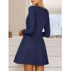 imageANRABESS Womens Long Sleeve ALine Mini Dress 2025 Fall Boat Neck Semi Formal Fit and Flare Casual Business Short DressesNavy Blue
