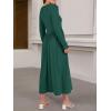imageANRABESS Womens Long Sleeve Elegant Modest Drop Waist Maxi Dress 2025 Fall Casual Flowy Pleated Long Dresses with PocketsDeep Green