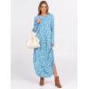 imageANRABESS Womens Long Sleeve Maxi Dresses 2025 Fall Outfits Casual Loose Split Travel Vacation T Shirt Dress with PocketsFloral Light Blue White