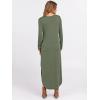 imageANRABESS Womens Long Sleeve Maxi Dresses 2025 Fall Outfits Casual Loose Split Travel Vacation T Shirt Dress with PocketsSage Green