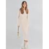 imageANRABESS Womens Long Sleeve Sweater Dress 2025 Fall Crewneck Bodycon Stretch Ribbed Knit Slim Fit Midi Dresses Trendy OutfitsBeige