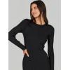 imageANRABESS Womens Long Sleeve Sweater Dress 2025 Fall Crewneck Bodycon Stretch Ribbed Knit Slim Fit Midi Dresses Trendy OutfitsBlack
