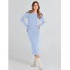 imageANRABESS Womens Long Sleeve Sweater Dress 2025 Fall Crewneck Bodycon Stretch Ribbed Knit Slim Fit Midi Dresses Trendy OutfitsBlue