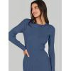 imageANRABESS Womens Long Sleeve Sweater Dress 2025 Fall Crewneck Bodycon Stretch Ribbed Knit Slim Fit Midi Dresses Trendy OutfitsDusty Blue