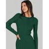 imageANRABESS Womens Long Sleeve Sweater Dress 2025 Fall Crewneck Bodycon Stretch Ribbed Knit Slim Fit Midi Dresses Trendy OutfitsGreen