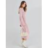 imageANRABESS Womens Long Sleeve Sweater Dress 2025 Fall Crewneck Bodycon Stretch Ribbed Knit Slim Fit Midi Dresses Trendy OutfitsPink