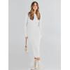 imageANRABESS Womens Long Sleeve Sweater Dress 2025 Fall Crewneck Bodycon Stretch Ribbed Knit Slim Fit Midi Dresses Trendy OutfitsWhite