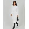 imageANRABESS Womens Long Sleeve Sweater Dress 2025 Fall Crewneck Bodycon Stretch Ribbed Knit Slim Fit Midi Dresses Trendy OutfitsWhite