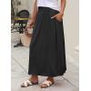 imageANRABESS Womens Maxi Skirts 2025 Fall Trendy Ankle Length High Waisted Boho Flowy Beach Long Skirt with Pockets FashionBlack