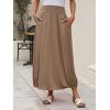 imageANRABESS Womens Maxi Skirts 2025 Fall Trendy Ankle Length High Waisted Boho Flowy Beach Long Skirt with Pockets FashionKhaki