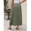 imageANRABESS Womens Maxi Skirts 2025 Fall Trendy Ankle Length High Waisted Boho Flowy Beach Long Skirt with Pockets FashionOlive Green