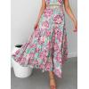imageANRABESS Womens Summer Boho Flowy Swing Tiered ALine Maxi Skirt 2025 Fashion Trendy Elastic Waist Pleated Long Beach DressFloral 03