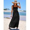 imageANRABESS Womens Summer Casual Long Maxi Beach Vacation Dresses Sleeveless Square Neck Flowy Tiered Sun Dress with PocketsBlack
