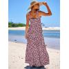 imageANRABESS Womens Summer Casual Long Maxi Beach Vacation Dresses Sleeveless Square Neck Flowy Tiered Sun Dress with PocketsBlack Pink Floral