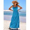 imageANRABESS Womens Summer Casual Long Maxi Beach Vacation Dresses Sleeveless Square Neck Flowy Tiered Sun Dress with PocketsBlue