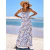 imageANRABESS Womens Summer Casual Long Maxi Beach Vacation Dresses Sleeveless Square Neck Flowy Tiered Sun Dress with PocketsBlue Orange Floral