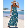 imageANRABESS Womens Summer Casual Long Maxi Beach Vacation Dresses Sleeveless Square Neck Flowy Tiered Sun Dress with PocketsBlue Yellow Floral
