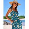 imageANRABESS Womens Summer Casual Long Maxi Beach Vacation Dresses Sleeveless Square Neck Flowy Tiered Sun Dress with PocketsBlue Yellow Floral
