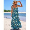 imageANRABESS Womens Summer Casual Long Maxi Beach Vacation Dresses Sleeveless Square Neck Flowy Tiered Sun Dress with PocketsBlue Yellow Floral