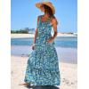 imageANRABESS Womens Summer Casual Long Maxi Beach Vacation Dresses Sleeveless Square Neck Flowy Tiered Sun Dress with PocketsBlue Yellow Green Floral