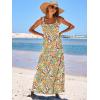 imageANRABESS Womens Summer Casual Long Maxi Beach Vacation Dresses Sleeveless Square Neck Flowy Tiered Sun Dress with PocketsFloral Yellow