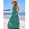 imageANRABESS Womens Summer Casual Long Maxi Beach Vacation Dresses Sleeveless Square Neck Flowy Tiered Sun Dress with PocketsGreen Purple Floral