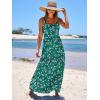 imageANRABESS Womens Summer Casual Long Maxi Beach Vacation Dresses Sleeveless Square Neck Flowy Tiered Sun Dress with PocketsGreen Purple Floral