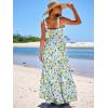 imageANRABESS Womens Summer Casual Long Maxi Beach Vacation Dresses Sleeveless Square Neck Flowy Tiered Sun Dress with PocketsGreen Purple Yellow Floral