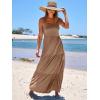 imageANRABESS Womens Summer Casual Long Maxi Beach Vacation Dresses Sleeveless Square Neck Flowy Tiered Sun Dress with PocketsKhahi