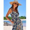 imageANRABESS Womens Summer Casual Long Maxi Beach Vacation Dresses Sleeveless Square Neck Flowy Tiered Sun Dress with PocketsNavy Blue Orange Floral