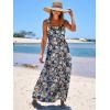 imageANRABESS Womens Summer Casual Long Maxi Beach Vacation Dresses Sleeveless Square Neck Flowy Tiered Sun Dress with PocketsNavy Blue Orange Floral