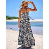 imageANRABESS Womens Summer Casual Long Maxi Beach Vacation Dresses Sleeveless Square Neck Flowy Tiered Sun Dress with PocketsNavy Blue Orange Floral