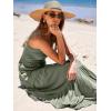 imageANRABESS Womens Summer Casual Long Maxi Beach Vacation Dresses Sleeveless Square Neck Flowy Tiered Sun Dress with PocketsOlive