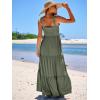 imageANRABESS Womens Summer Casual Long Maxi Beach Vacation Dresses Sleeveless Square Neck Flowy Tiered Sun Dress with PocketsOlive