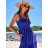 imageANRABESS Womens Summer Casual Long Maxi Beach Vacation Dresses Sleeveless Square Neck Flowy Tiered Sun Dress with PocketsRoyal Blue