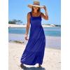 imageANRABESS Womens Summer Casual Long Maxi Beach Vacation Dresses Sleeveless Square Neck Flowy Tiered Sun Dress with PocketsRoyal Blue